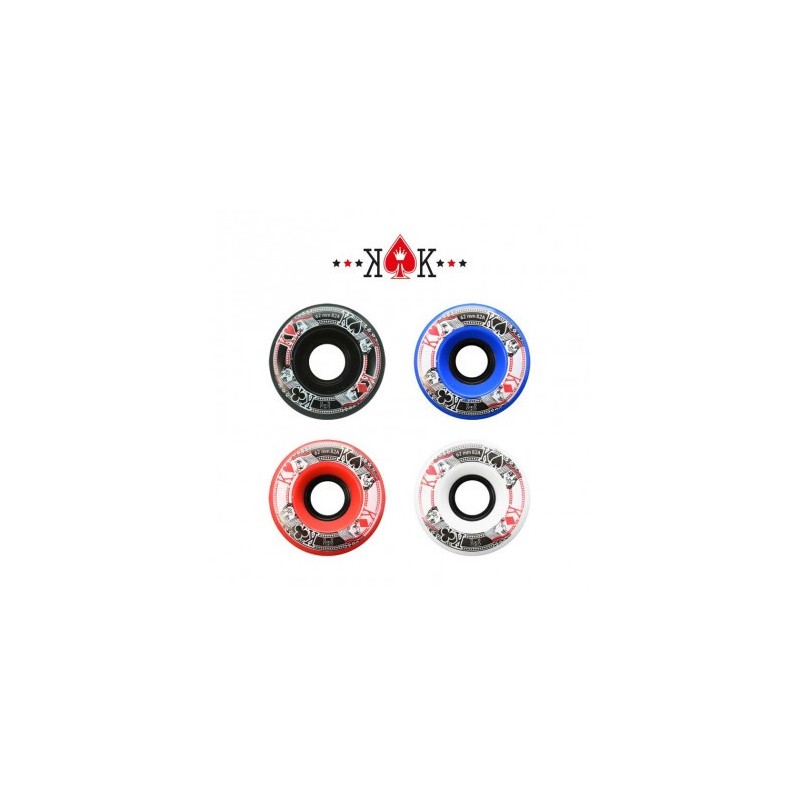 FR - ROUE QUAD STREET KINGS 62mm/82A - PACK OF 4 Red