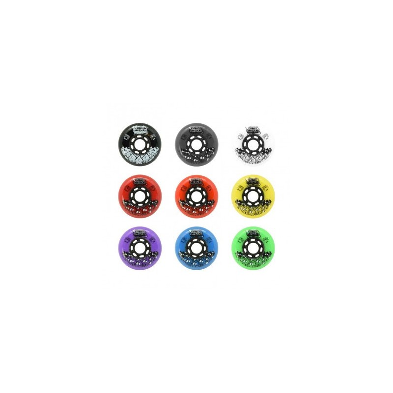 FR - STREET INVADERS WHEEL 84A - PACK OF 4 Green 72mm