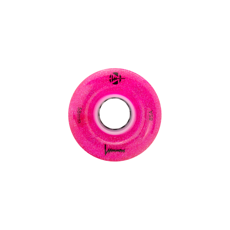 LUMINOUS - LED QUAD WHEEL - 58mm/85A - PACK OF 4 58x32mm Glitter Pink 85A