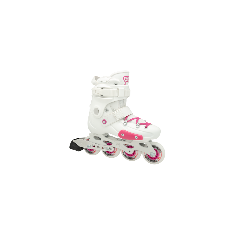 PatinesFR - FR J - WHITE / PINK 4 Wheels 35-37 White Pink