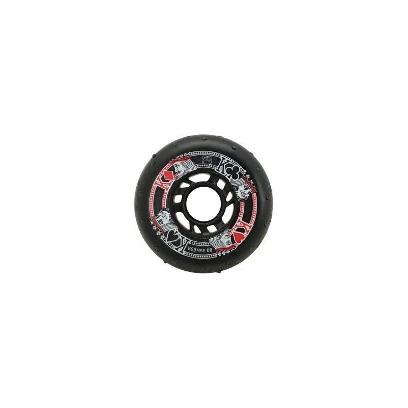 Street Kings Wheel - Sparkling - 85A - Pack of 4 Black 80mm