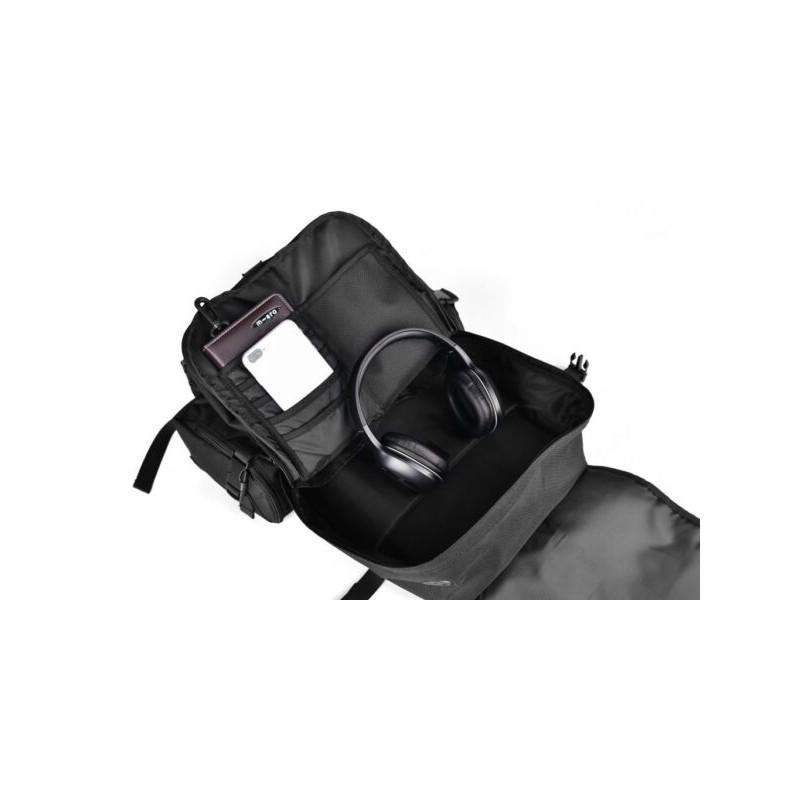 MOCHILA MICRO 16L  BLACK/GREEN