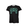 FR - CLASSIC LOGO TSHIRT - KID Black - Teal 9-11 Years