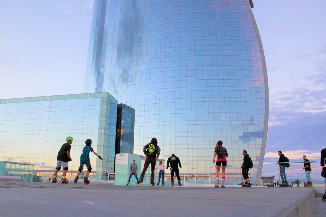 Ruta en patines por la costa de Barcelona
