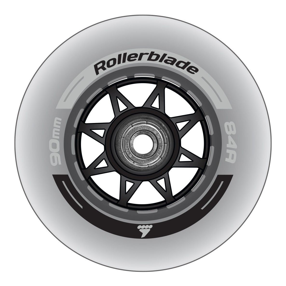 90MM/SG9 WHEEL/BEARING XT (8PCS)