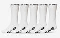 Whiteout Hi Crew Sock 5 Pack - White