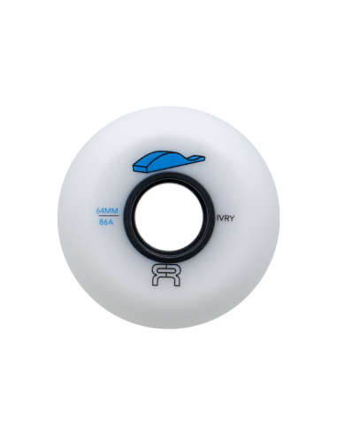 FR - IVRY WHEELS - 86A - WHITE/BLACK - PACK OF 4 6
