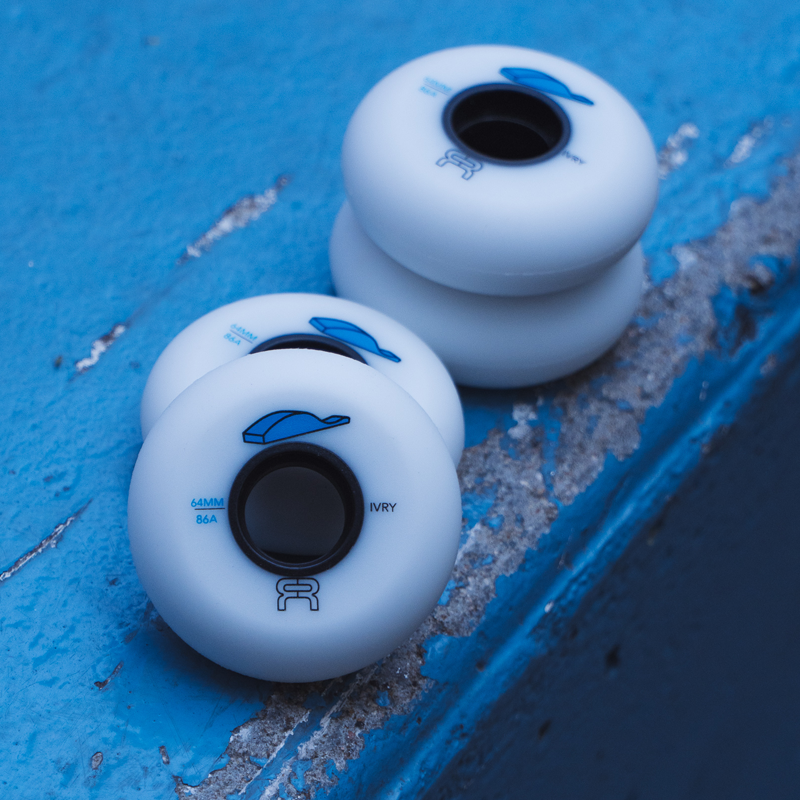 FR - IVRY WHEELS - 86A - WHITE/BLACK - PACK OF 4 6