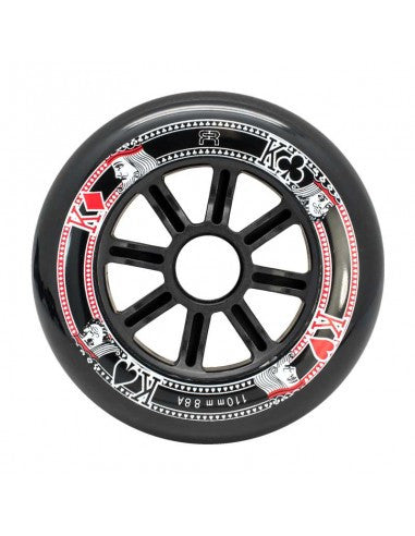 FR - ROUE STREET KINGS 110MM/88A BLACK - PACK OF 3 Black 110mm
