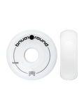 FR - ROUND - FLAT - WHEELS - 88A - PACK OF 4 White 72mm