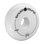 FR - ROUND - FLAT - WHEELS - 88A - PACK OF 4 White 72mm