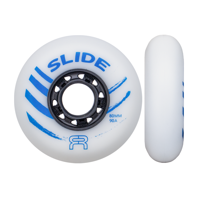 FR - SLIDE WHEELS - 90A - WHITE - PACK OF 4