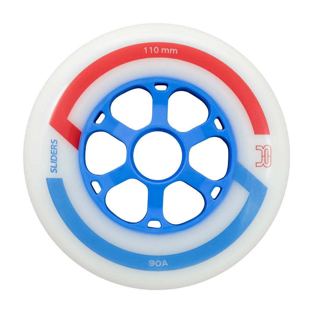 FR - SLIDERS WHEELS 90A WHITE - BLUE x6 1