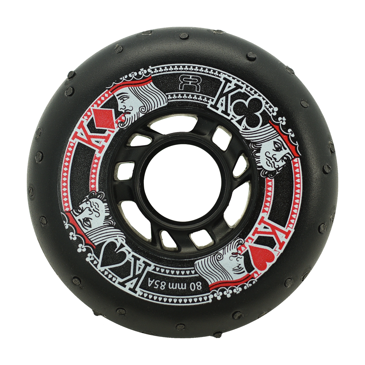FR - STREET KINGS WHEEL - SPARKLING - 85A - PACK OF 4 Black 80mm