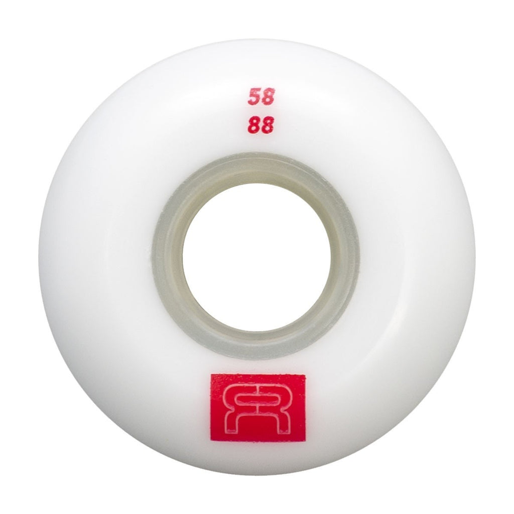 FR - THE REC STREET WHEELS - 88A - PACK OF 4 White