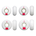 FR - THE REC STREET WHEELS - 88A - PACK OF 4 White