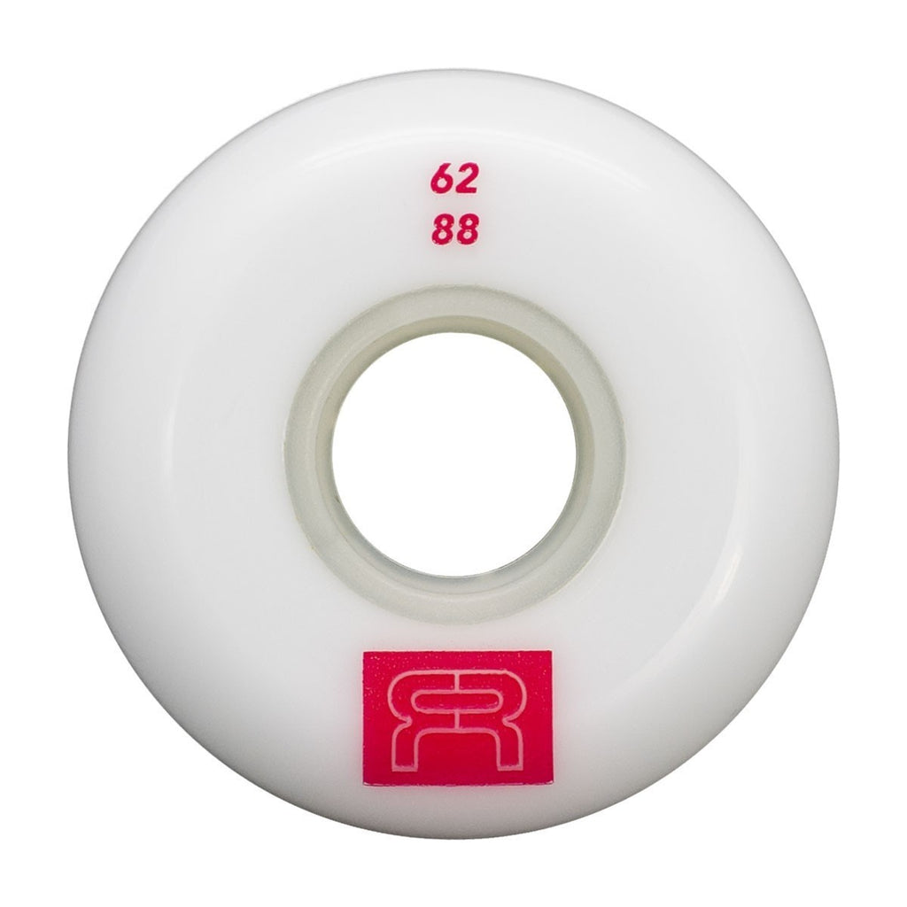 FR - THE REC STREET WHEELS - 88A - PACK OF 4 White