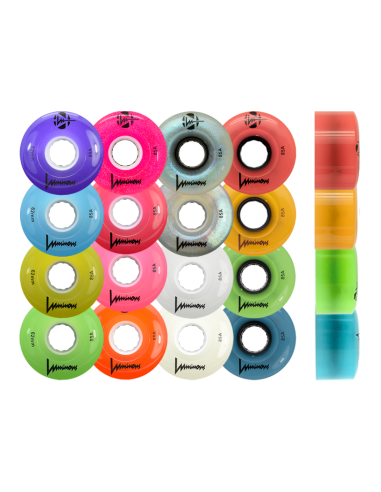 LUMINOUS - LED QUAD WHEELS x 4 - 62mm/85A - PROMO 25%