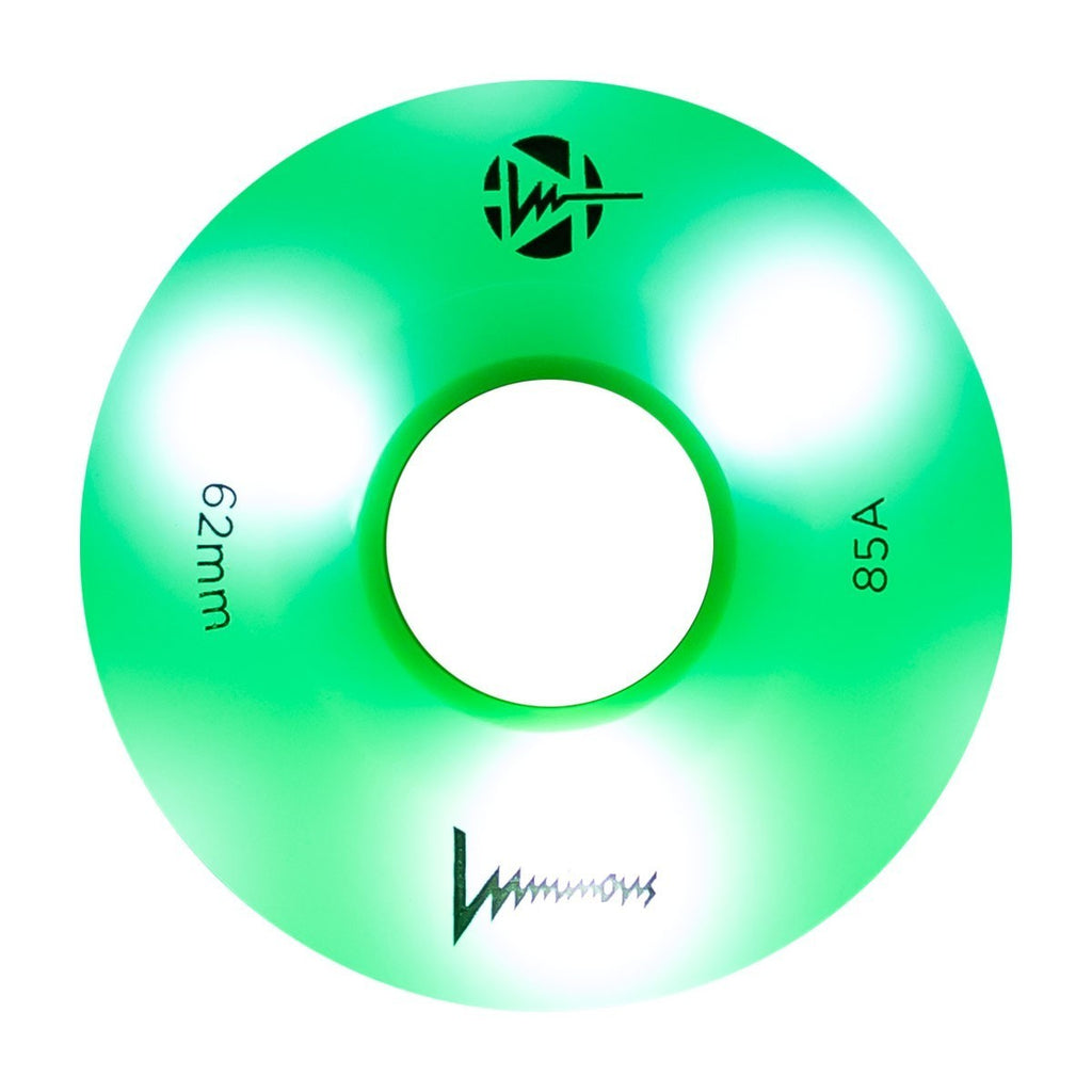 LUMINOUS - LED QUAD WHEELS x 4 - 62mm/85A - SIXIES (6LED) 62x34mm 85A Sixies (6LED)