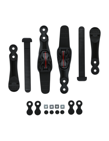 SEBA - DOUBLE STRAP E3 - BLACK - PAIR